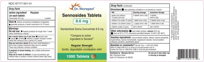 Primary Display Panel 1000 Tablets (Sennosides 8.6mg Pdp)
